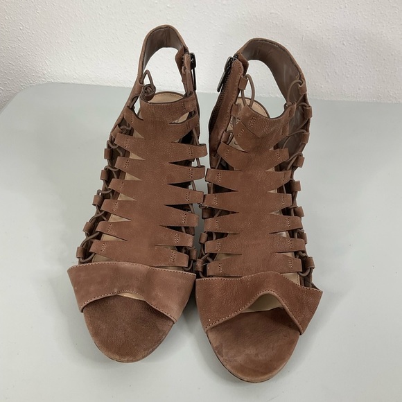 Vince Camuto Eliaz Gladiator Brown Sandals Size 12 - Picture 2 of 8